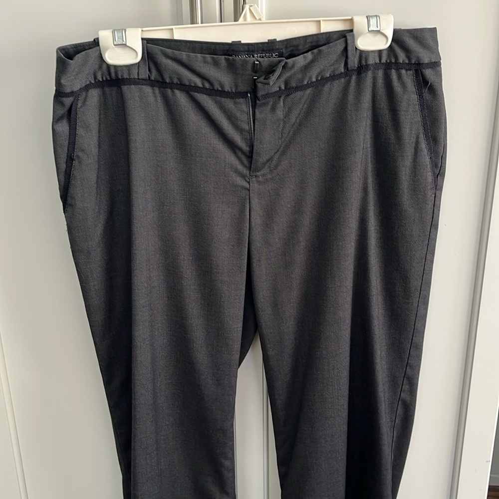 Ann Taylor Suit Pants Gray Navy